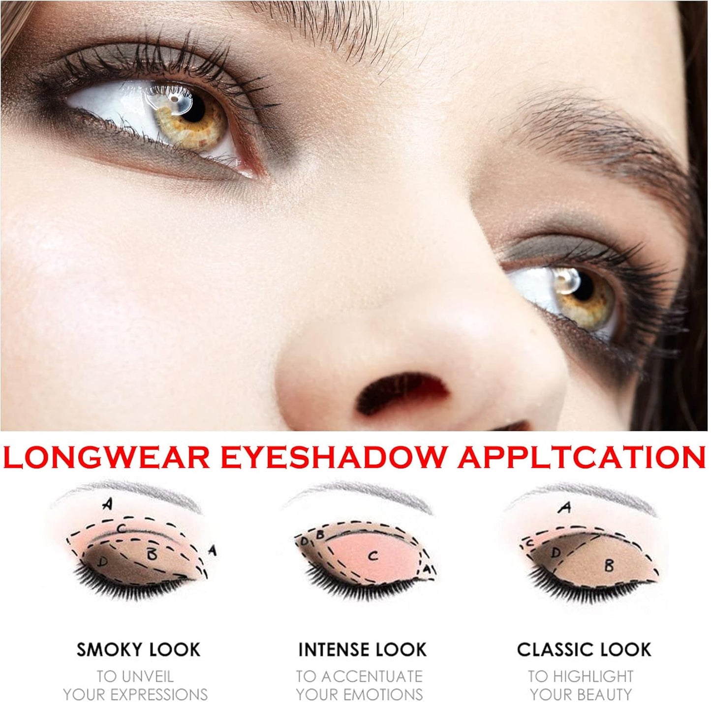 Black Highlighter Eyeshadow Stick Cream Eyeshadow Stick Naturally Long Lasting Eye Brightener Stick,Waterproof Eye Shadow Stick Highlighter Makeup Smooth Easy to Color-07