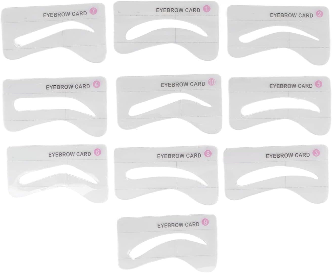 Eyebrow Stamp Shaping Kit, One Step Brow Stamp Long Lasting Eyebrow Stencil Eyebrow Stencils Pen Brushes Covering Hairline Powder Eyebrow Stick with 10 Stencils 2 Brushes Eyebrow Makeup(Medium Brown)