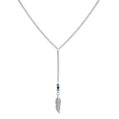 Vintage Beaded Turquoise Crystal Necklace