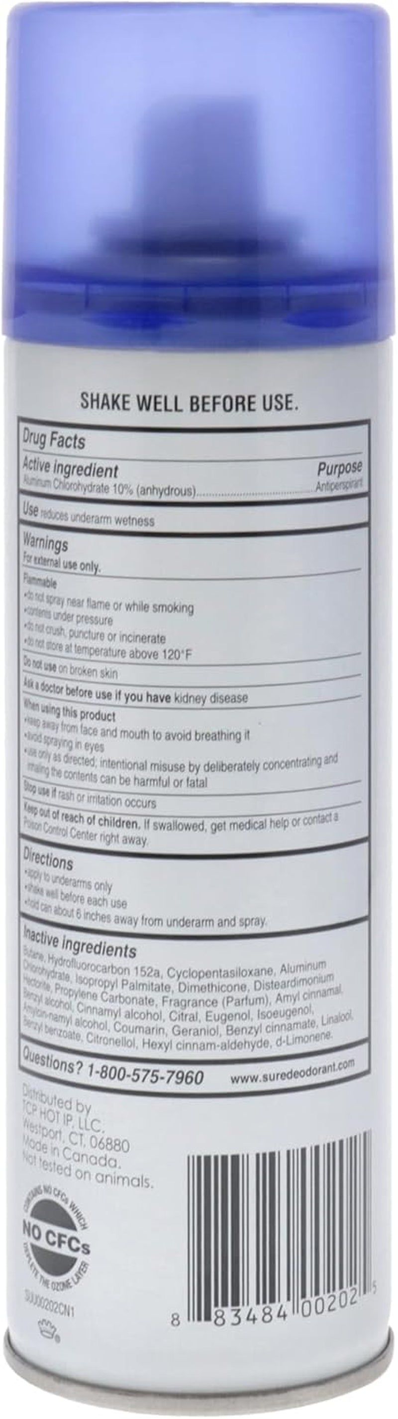 Regular Scent Aerosol Antiperspirant and Deodorant - 48-Hour Protection Deodorant for Men and Women - Fast Drying Spray Deodorant - 170 G