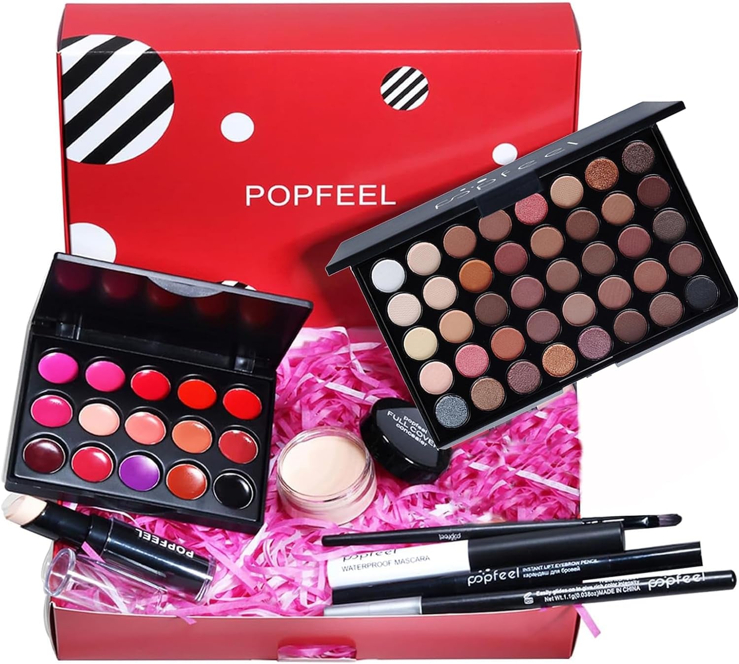 Makeup Kit for Women, All in One Make up Kit for Teen Girls, Makeup Gift Set for Beginners and Professionals - Eyeshadow Palette, Lipstick, Mascara, Concealer, Brush, Eyeliner, Eyebrow Pencil