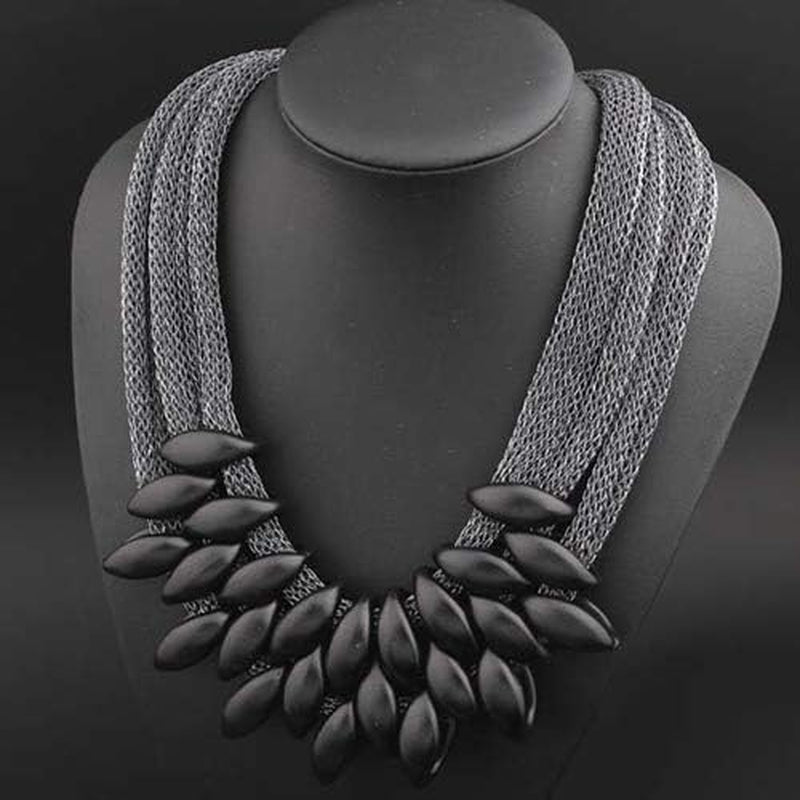 Necklances for Women Fashion & Women'S Ethnic Braided Retro Statement Choker Necklace Collar Pendant Jewelry