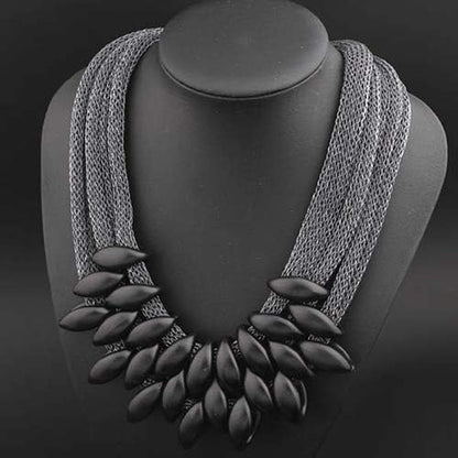 Necklances for Women Fashion & Women'S Ethnic Braided Retro Statement Choker Necklace Collar Pendant Jewelry