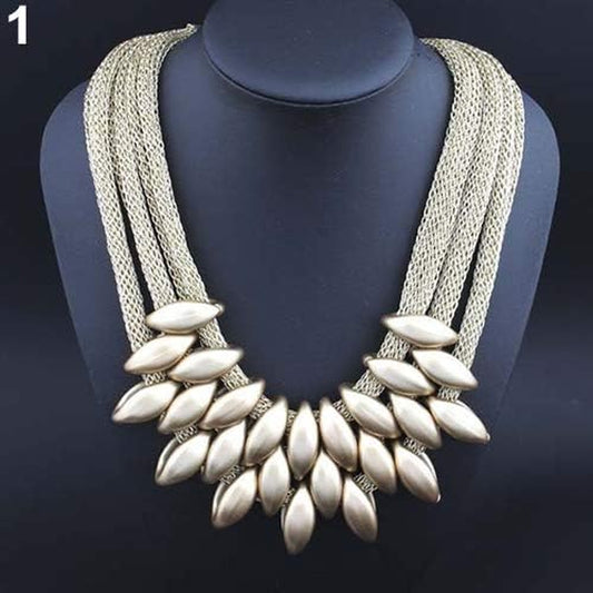 Necklances for Women Fashion & Women'S Ethnic Braided Retro Statement Choker Necklace Collar Pendant Jewelry