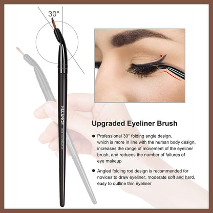 Makeup Brushes,  25Pcs Makeup Brush Set Foundation Eyeshadow Blush Brush Blending Concealers Face Powder Eye Make up Brushes Set with Gift Box (Black)
