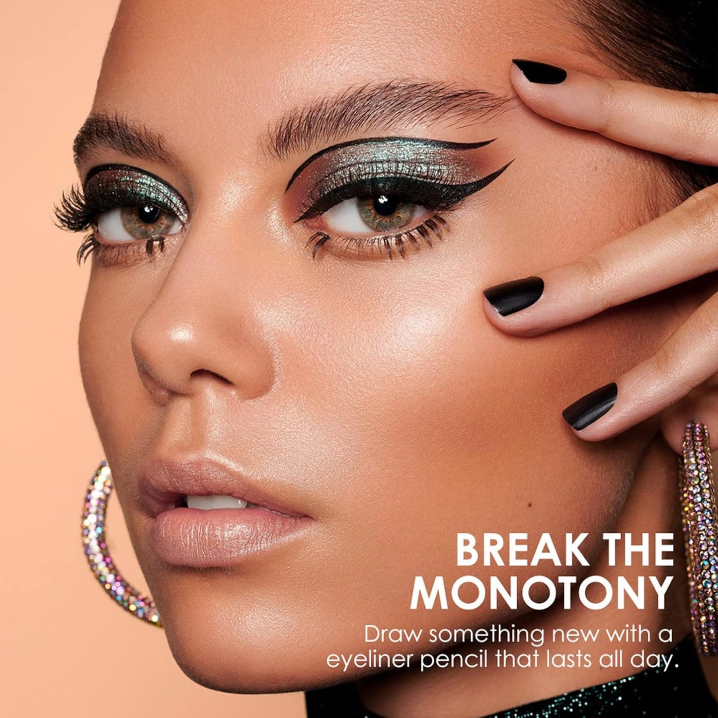 Makeup Kit for Women, Nude Eyeshadow Palette, Waterproof Black Eyeliner & Mascara, Makeup Tool Set, Lipstick, Premium Synthetic Foundation Powder, Concealer Makeup for Medium to Dark Skin #107
