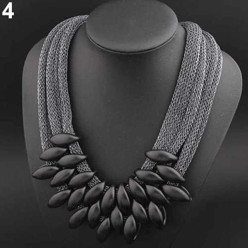 Necklances for Women Fashion & Women'S Ethnic Braided Retro Statement Choker Necklace Collar Pendant Jewelry