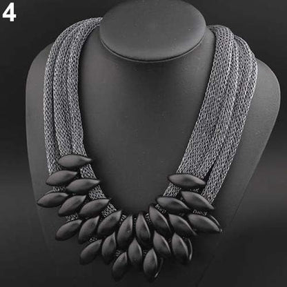 Necklances for Women Fashion & Women'S Ethnic Braided Retro Statement Choker Necklace Collar Pendant Jewelry