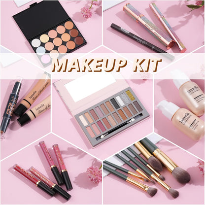 Makeup Kit Makeup Kits for Women Full Kit Makeup Sets for Teens Girls Eyeshadow Palette Foundation Concealer Makeup Powder Makeup Set for Women